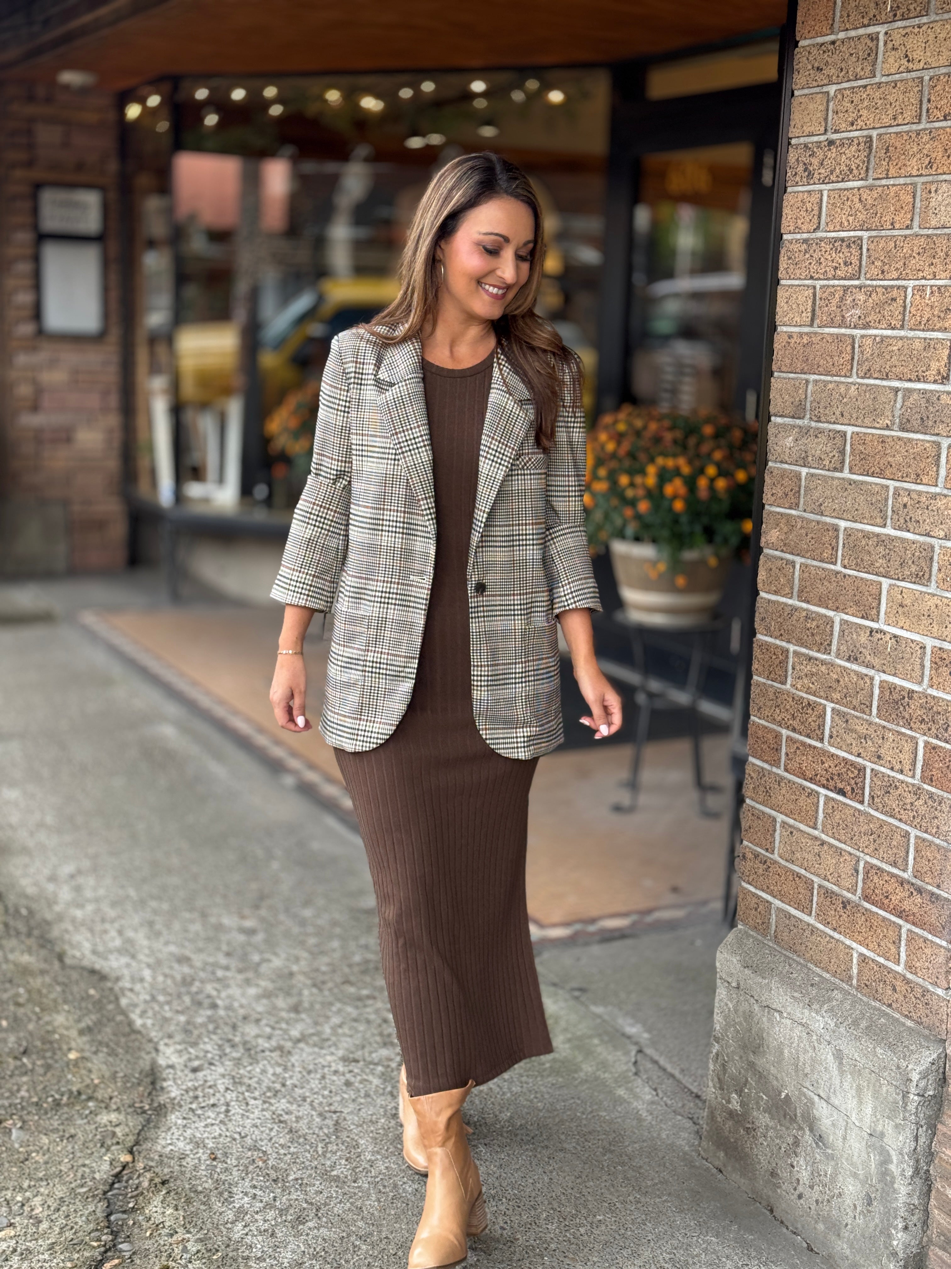 Dear John Clyde Blazer in Umber-143 Blazers-Little Bird Boutique