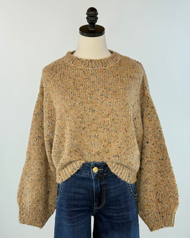 Cozy Confetti Knit Sweater-131 - Sweaters F/W (June - Nov)-Little Bird Boutique