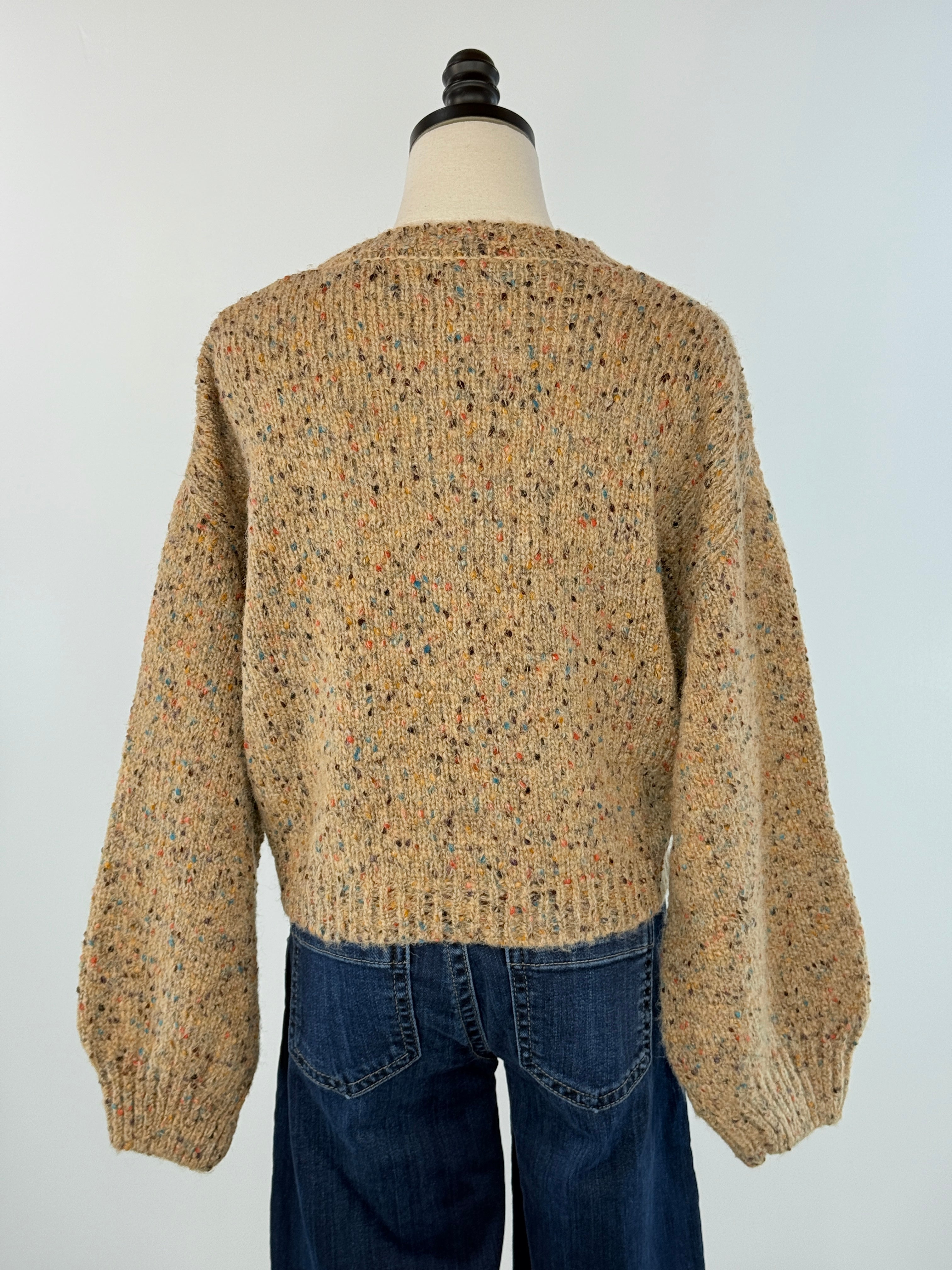 Cozy Confetti Knit Sweater-131 - Sweaters F/W (June - Nov)-Little Bird Boutique