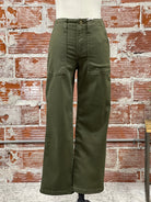 Sanctuary Vacation Crop Pants in Burnt Olive-220 Pants-Little Bird Boutique