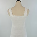 Lace Textured Square Top in White-121 - Jersey Tops F/W (June - Nov)-Little Bird Boutique