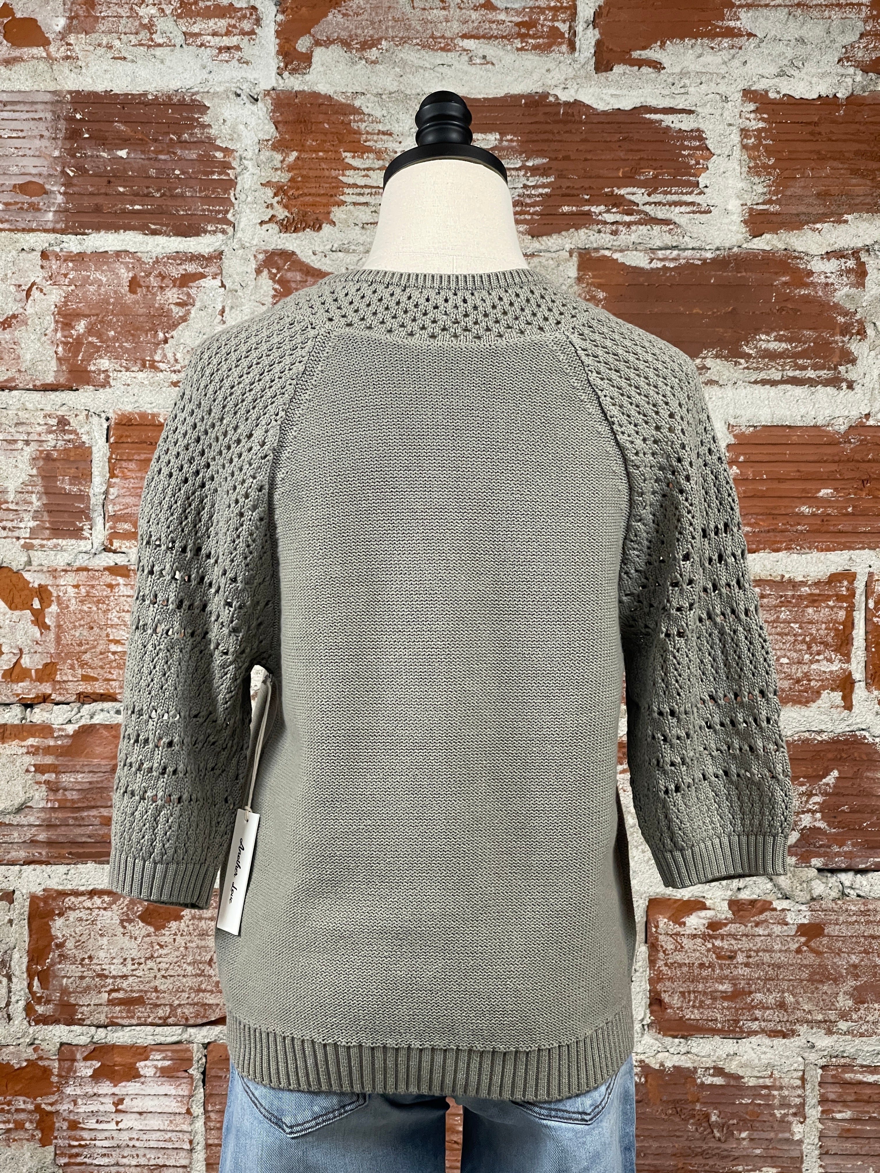 Another Love Verona Sweater in Sage-132 - Sweaters S/S (Jan - June)-Little Bird Boutique