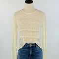 Sweet Cream Lace Top-111 - Woven Top F/W (June- Nov)-Little Bird Boutique