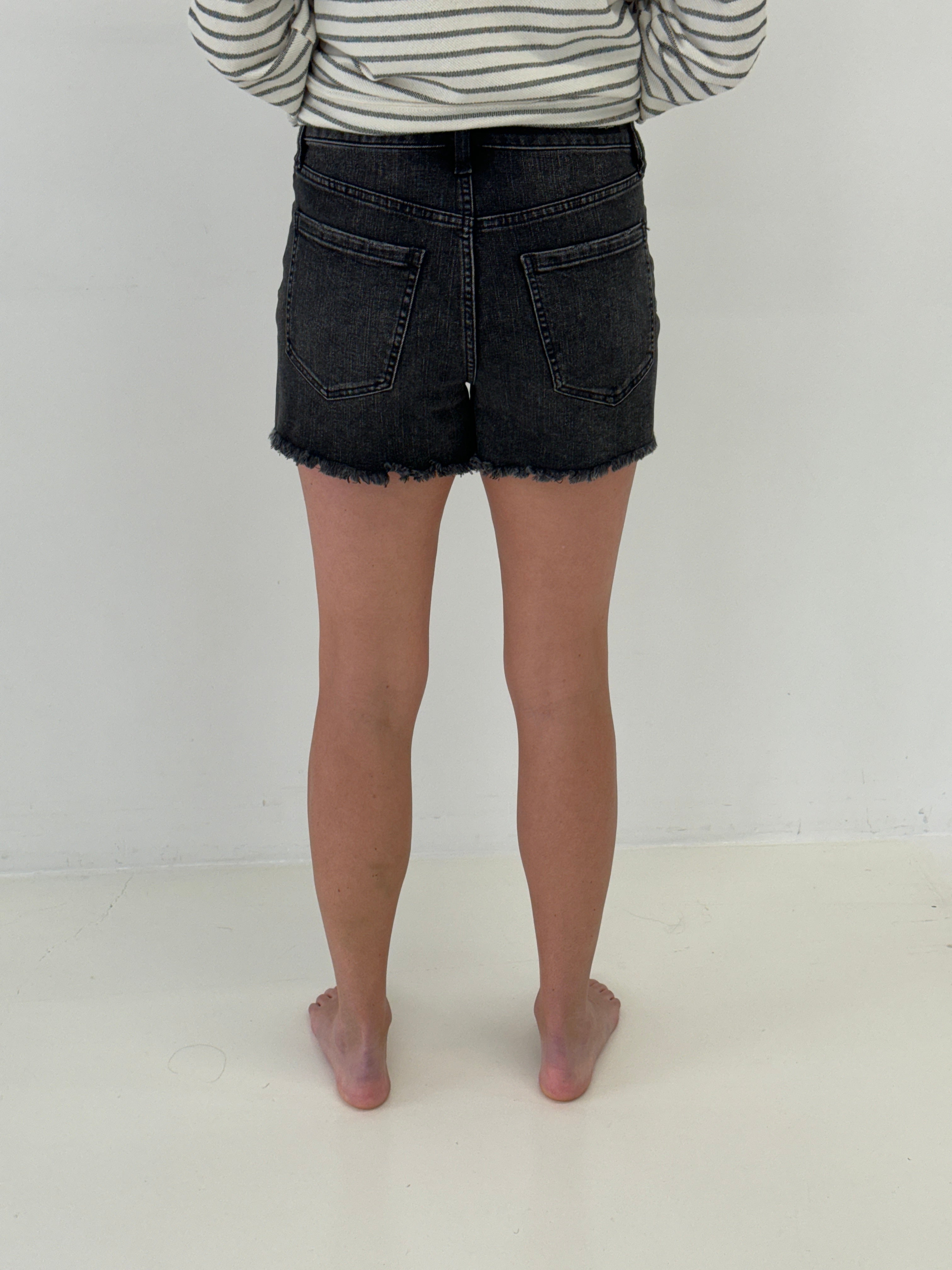 Liverpool Christine Shorts in Rawlins Wash-232 Shorts-Little Bird Boutique