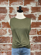 Sanctuary Twisted Tank in Olive-122 - Jersey Tops S/S (Jan - June)-Little Bird Boutique
