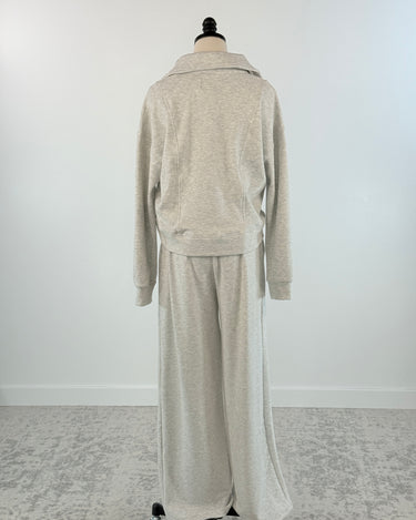 Flag and Anthem Super Soft Plush Sweatpants in Light Grey-220 Pants-Little Bird Boutique