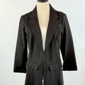 Liverpool Boyfriend Blazer with Princess Darts in Black-143 Blazers-Little Bird Boutique