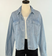 Flag and Anthem Hayden Tencel Jacket in Medium Wash-141 Outerwear Coats & Jackets-Little Bird Boutique