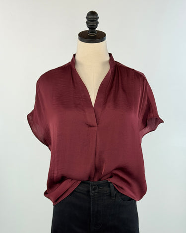 Valor Top in Wine-111 - Woven Top F/W (June- Nov)-Little Bird Boutique