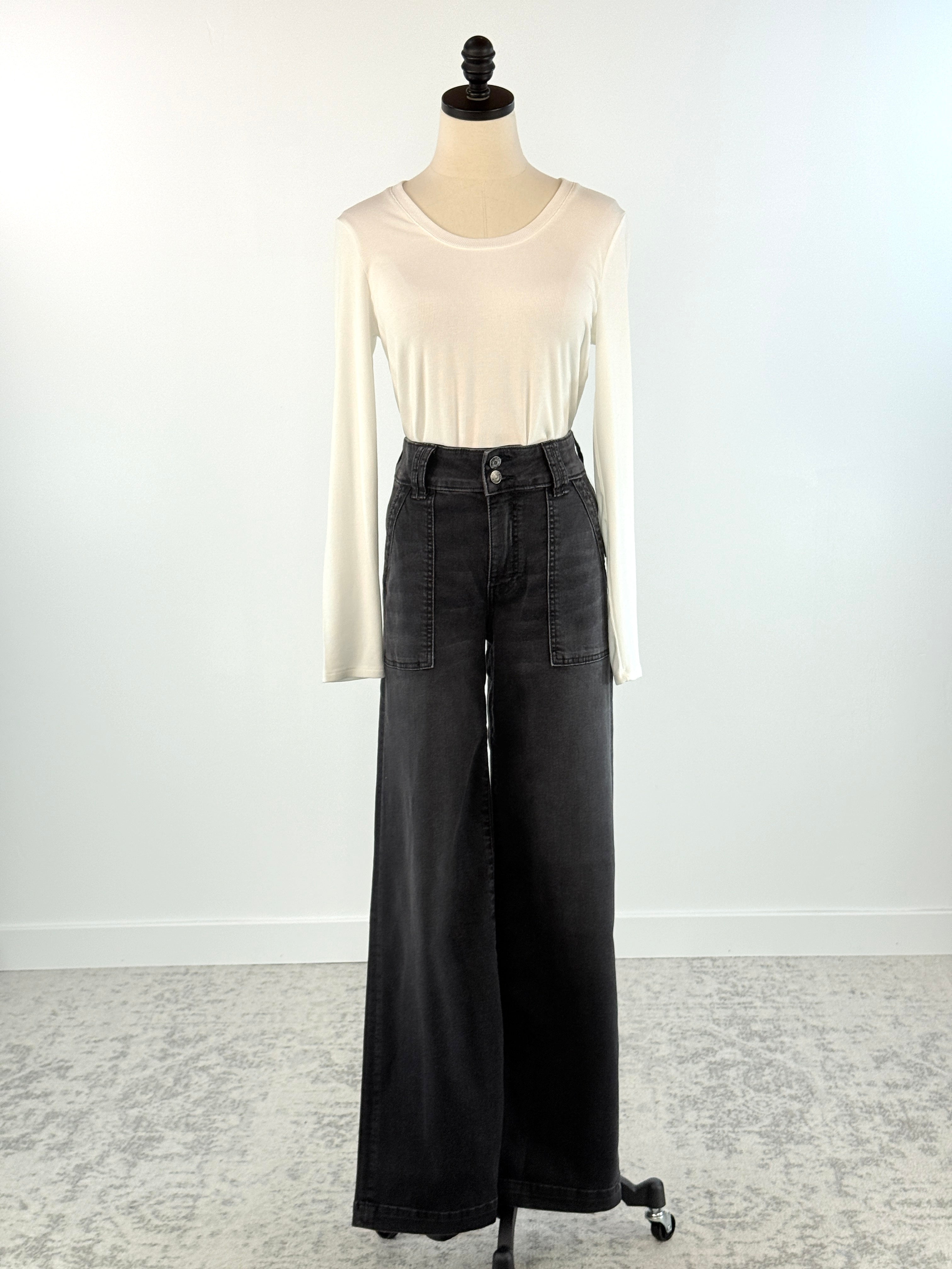 Kut from the Kloth Jodi High Rise Straight Leg in Aware-210 Denim-Little Bird Boutique