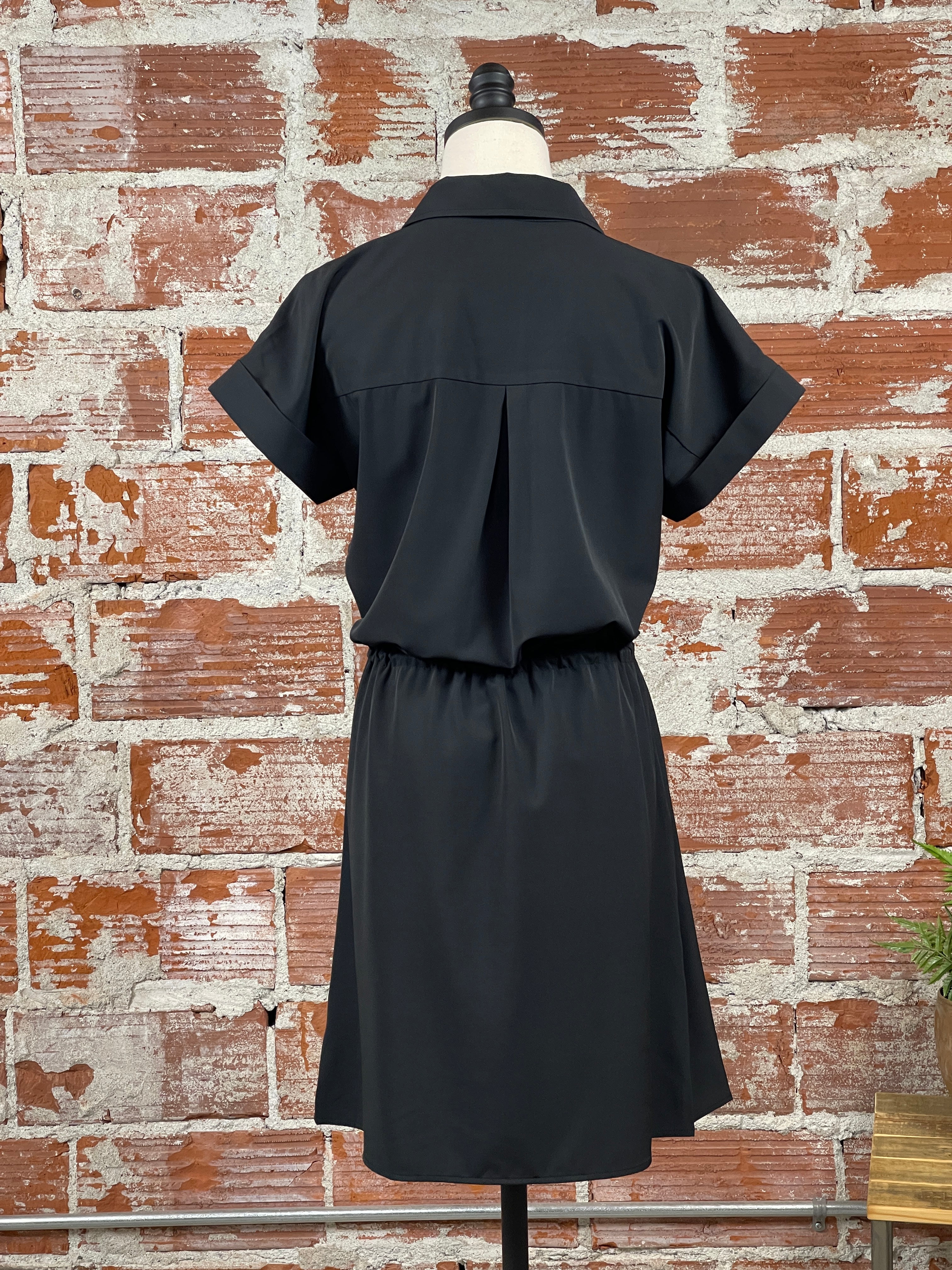 Thread & Supply Billy Dress in Black-151 Dresses - Short-Little Bird Boutique