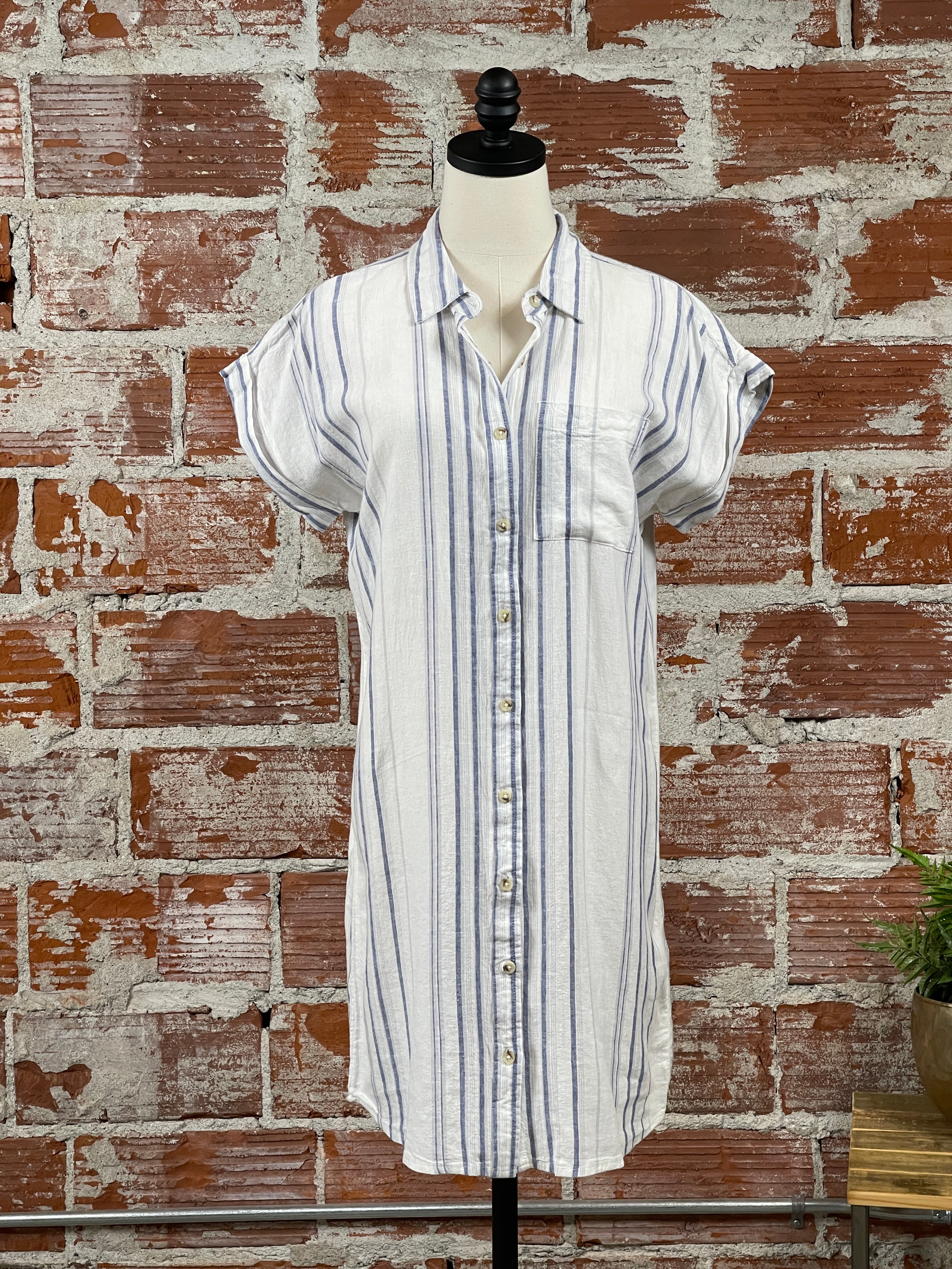 Thread and Supply Judson Dress in Coastal Stripe-151 Dresses - Short-Little Bird Boutique