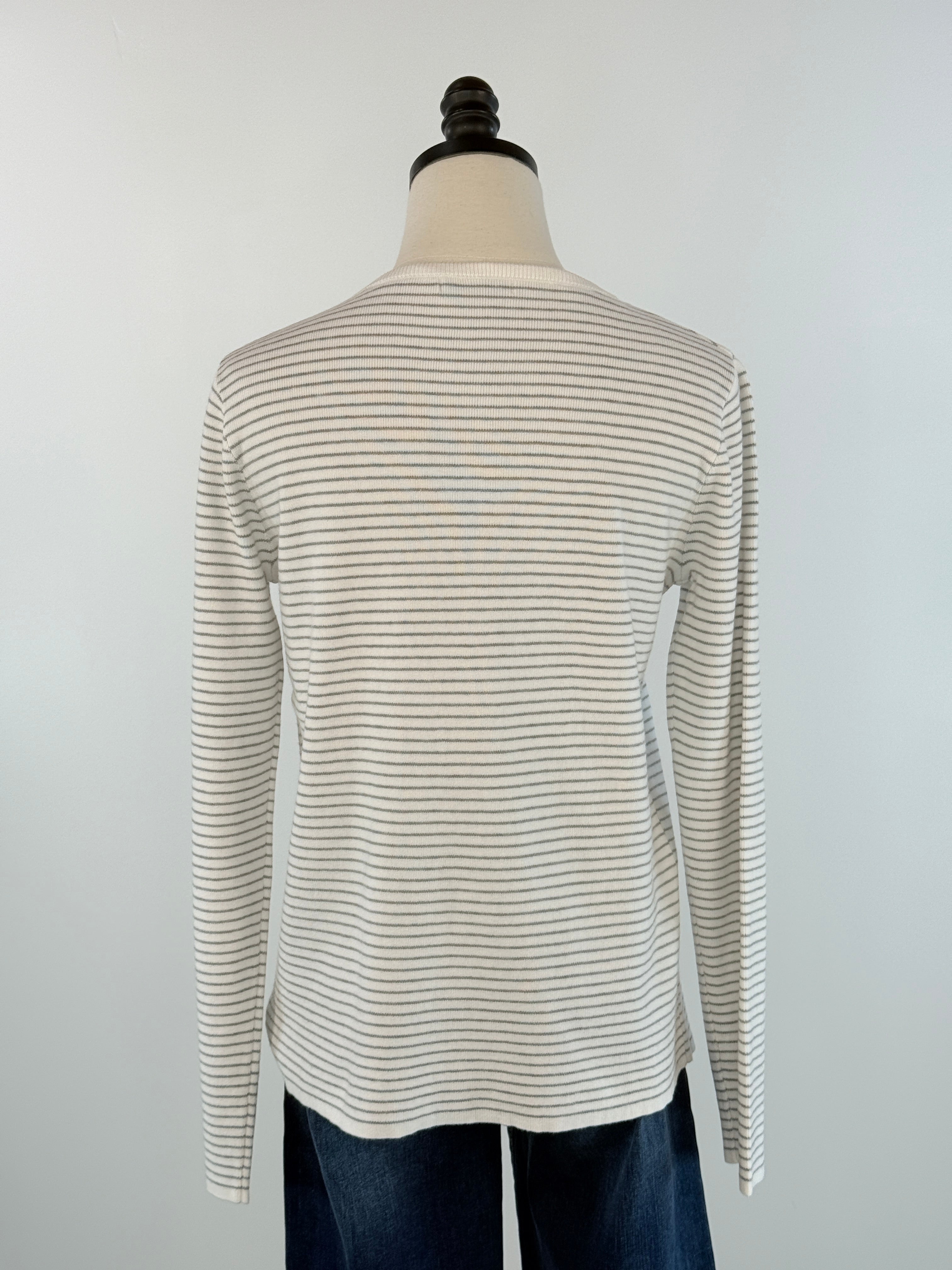 Reed Sweater in Ivory and Blue-131 - Sweaters F/W (June - Nov)-Little Bird Boutique