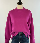 Pink Pop Perfect Knit Sweater-131 - Sweaters F/W (June - Nov)-Little Bird Boutique