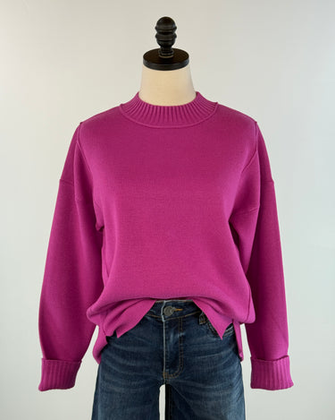 Pink Pop Perfect Knit Sweater-131 - Sweaters F/W (June - Nov)-Little Bird Boutique