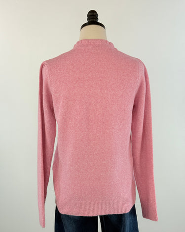 Sweetheart Henley Sweater in Pink-131 - Sweaters F/W (June - Nov)-Little Bird Boutique