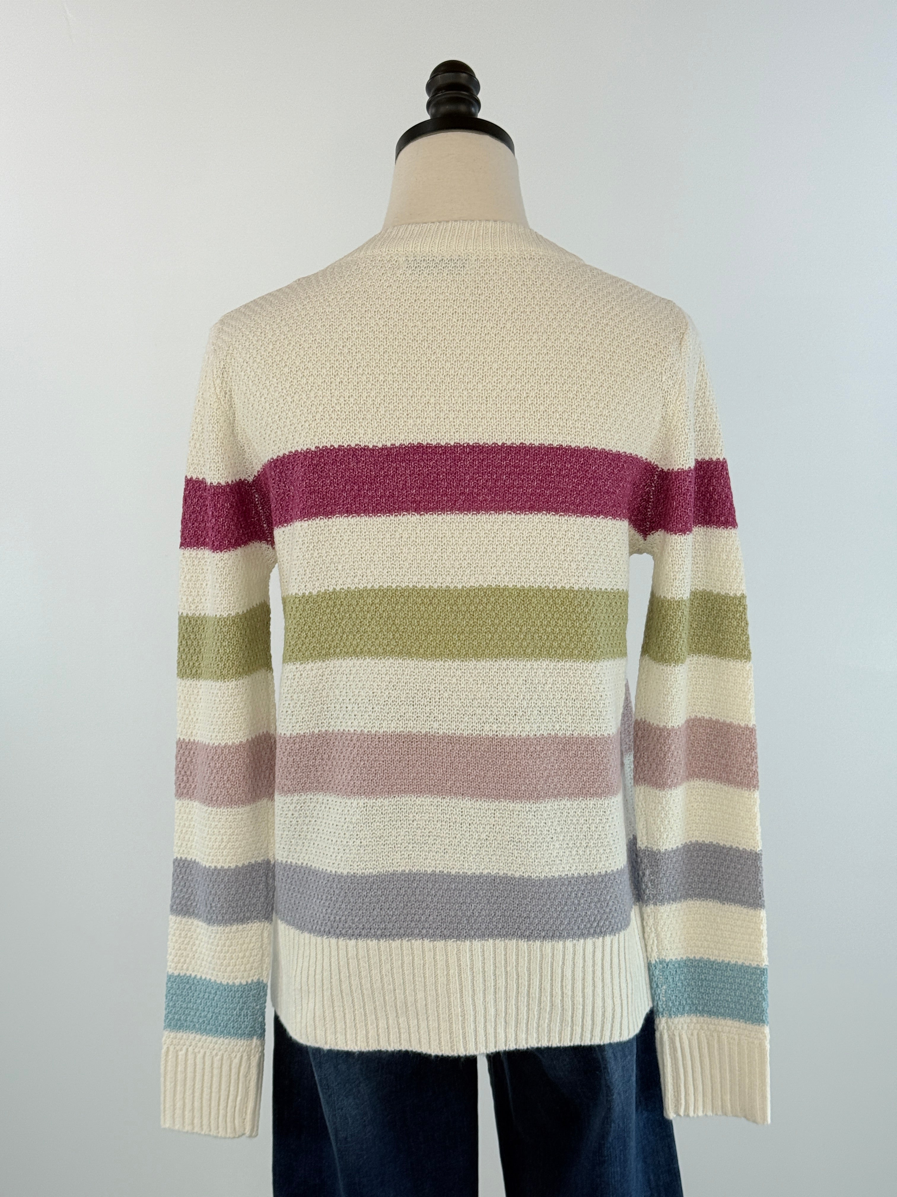 Candy Clouds Striped Sweater-131 - Sweaters F/W (June - Nov)-Little Bird Boutique