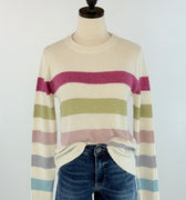 Candy Clouds Striped Sweater-131 - Sweaters F/W (June - Nov)-Little Bird Boutique