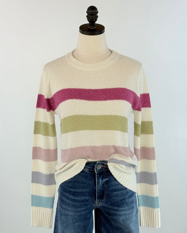 Candy Clouds Striped Sweater-131 - Sweaters F/W (June - Nov)-Little Bird Boutique