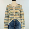 Heritage Fair Isle Cardigan in Taupe Multi-131 - Sweaters F/W (June - Nov)-Little Bird Boutique