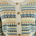 Heritage Fair Isle Cardigan in Taupe Multi-131 - Sweaters F/W (June - Nov)-Little Bird Boutique