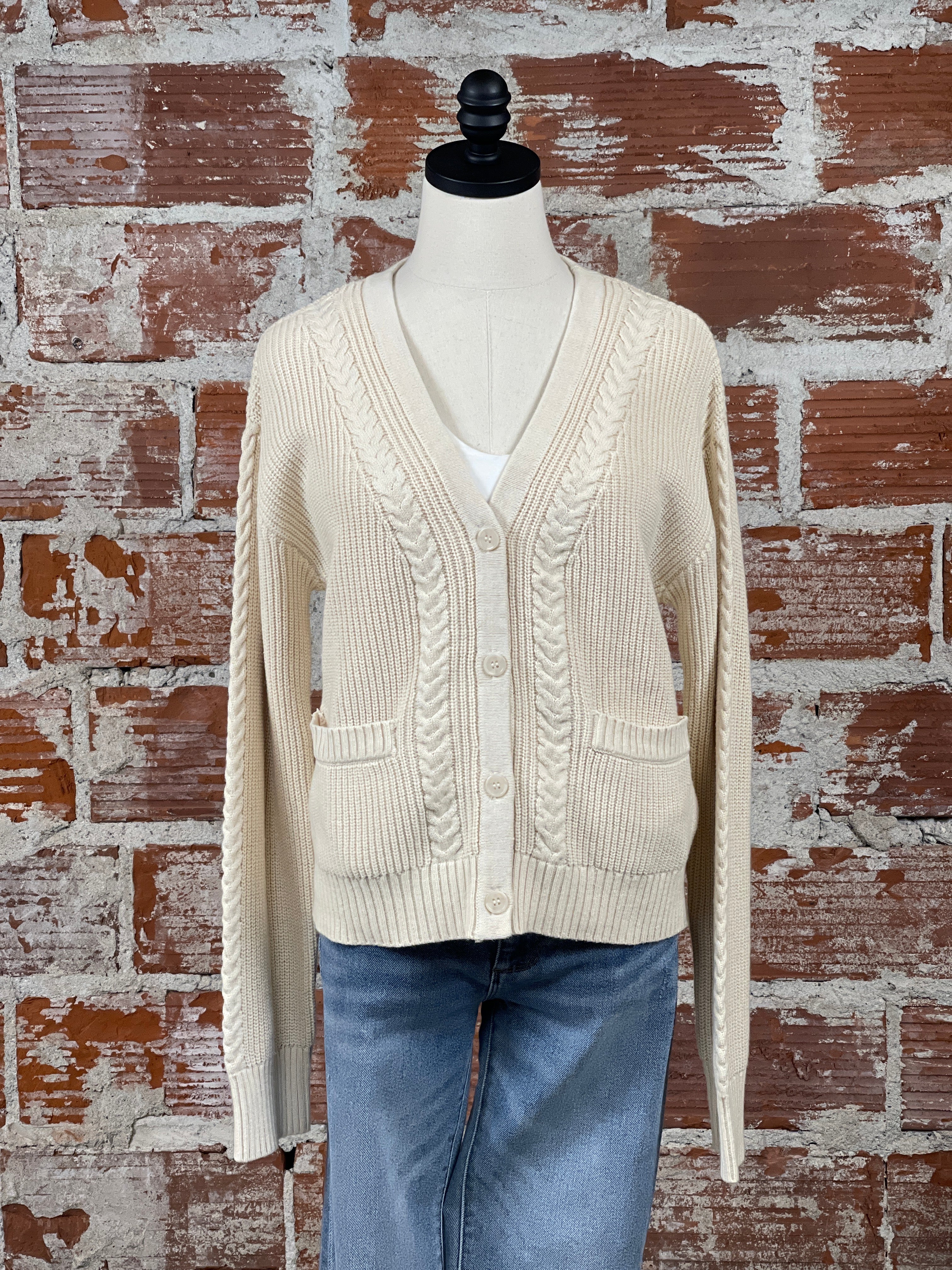 Flag and Anthem Kimball Sweater in Cream-131 - Sweaters F/W (June - Nov)-Little Bird Boutique