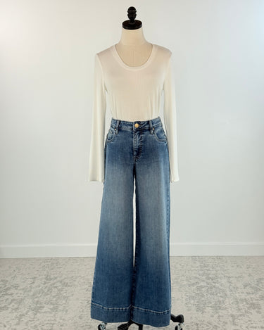 Kut from the Kloth Maya Denim in Amuse Wash-210 Denim-Little Bird Boutique