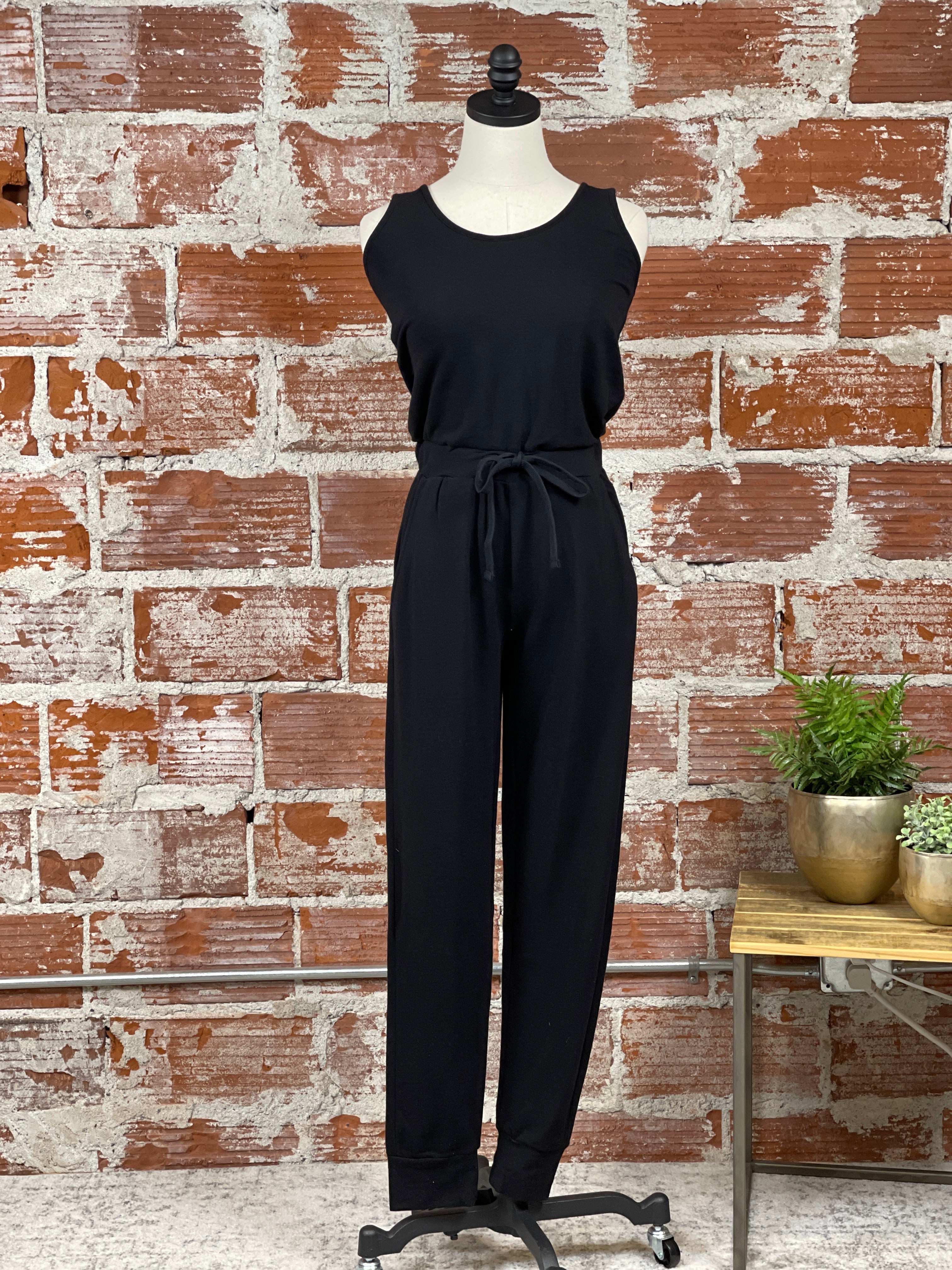 Yohna Jumpsuit in Black-160 Jumpsuits/ Rompers-Little Bird Boutique