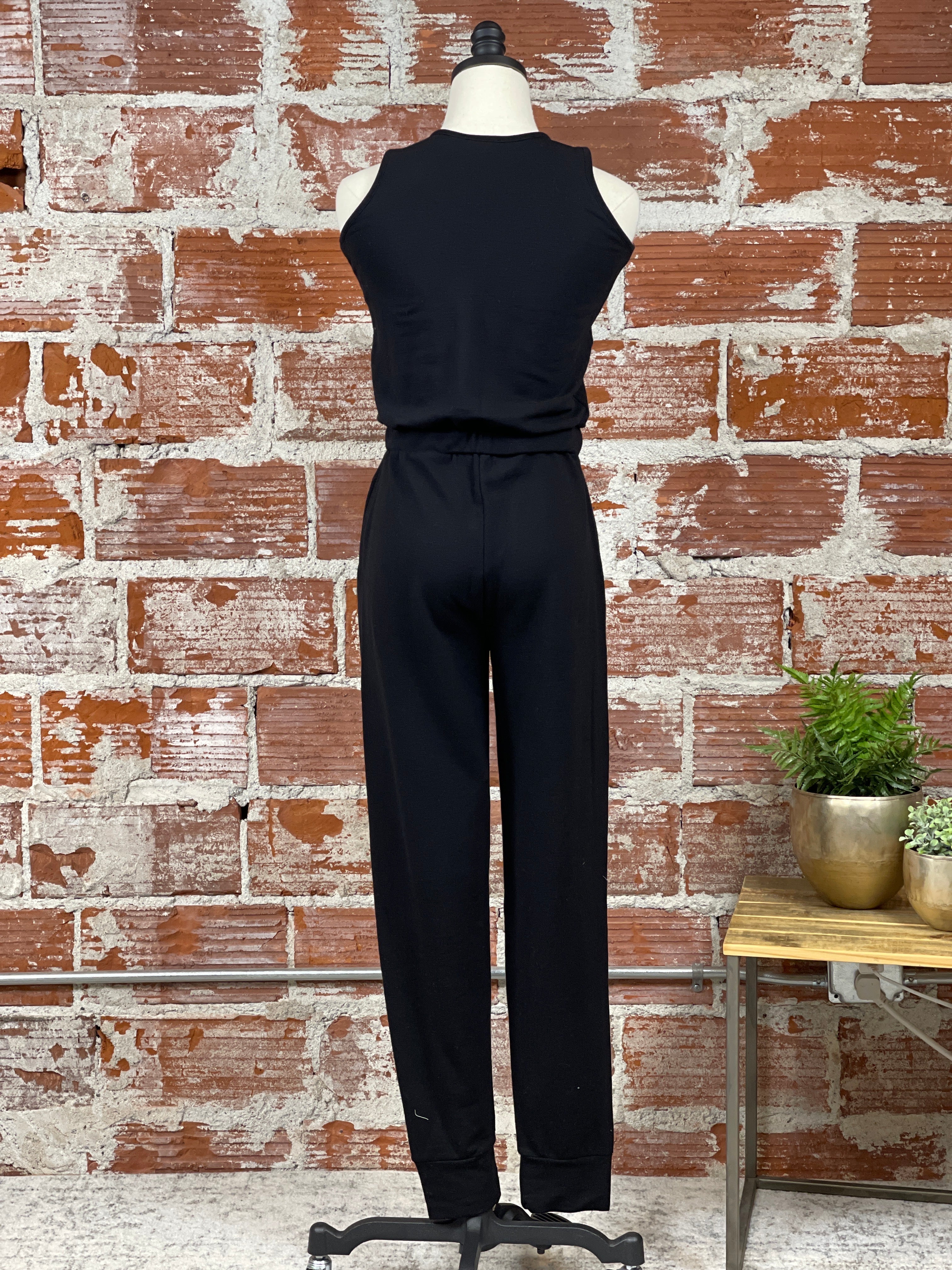 Yohna Jumpsuit in Black-160 Jumpsuits/ Rompers-Little Bird Boutique