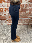 Kut from the Kloth Kelsey High Rise Fab Ab Ankle Flare-210 Denim-Little Bird Boutique