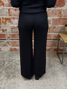 Kut from the Kloth Meg High Rise Wide Leg Trouser in Black-210 Denim-Little Bird Boutique