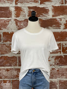 Dear John Unity Top in White-122 - Jersey Tops S/S (Dec - May)-Little Bird Boutique