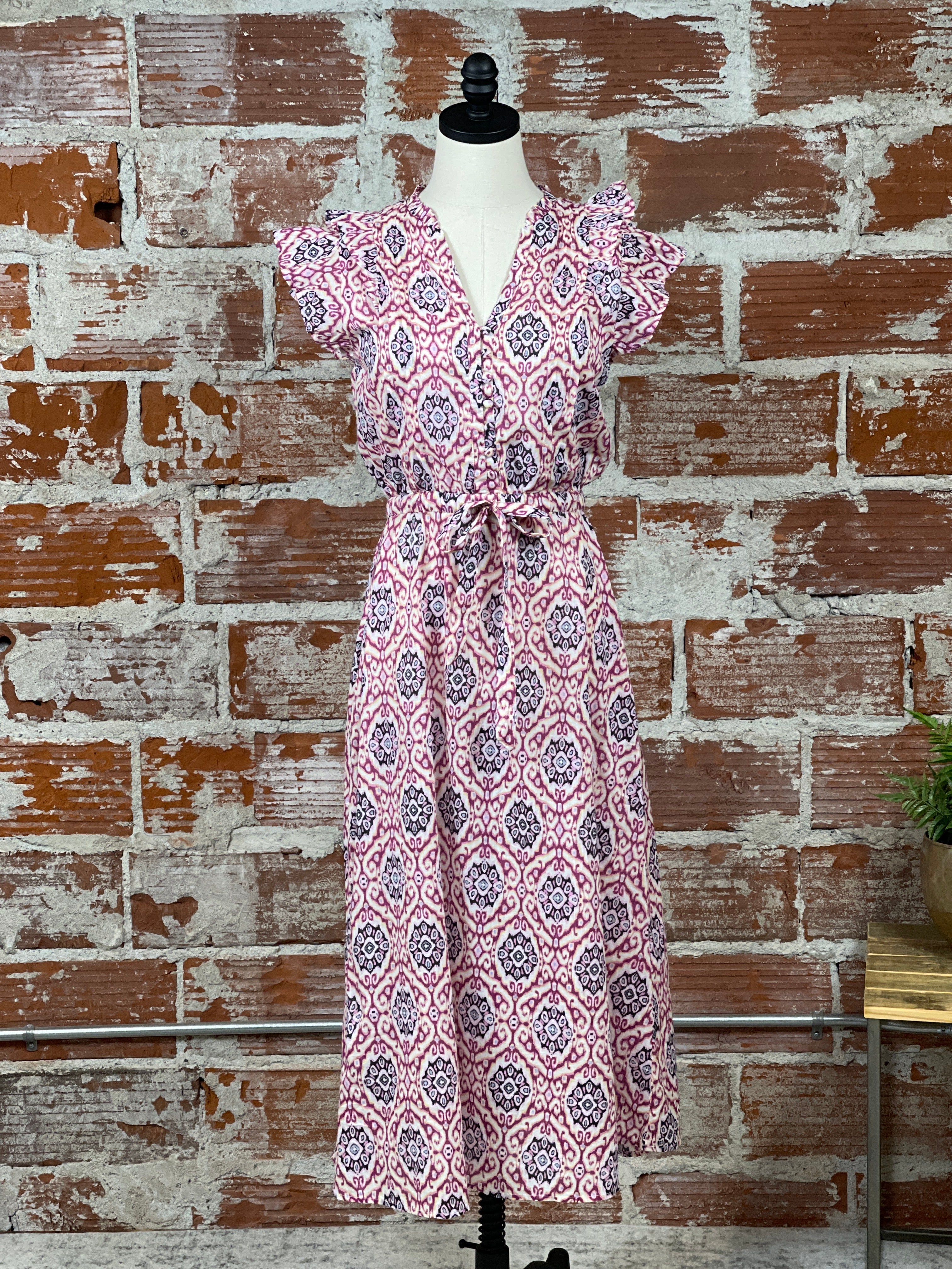 Elan Kat Dress in Lavender-152 Dresses - Long-Little Bird Boutique