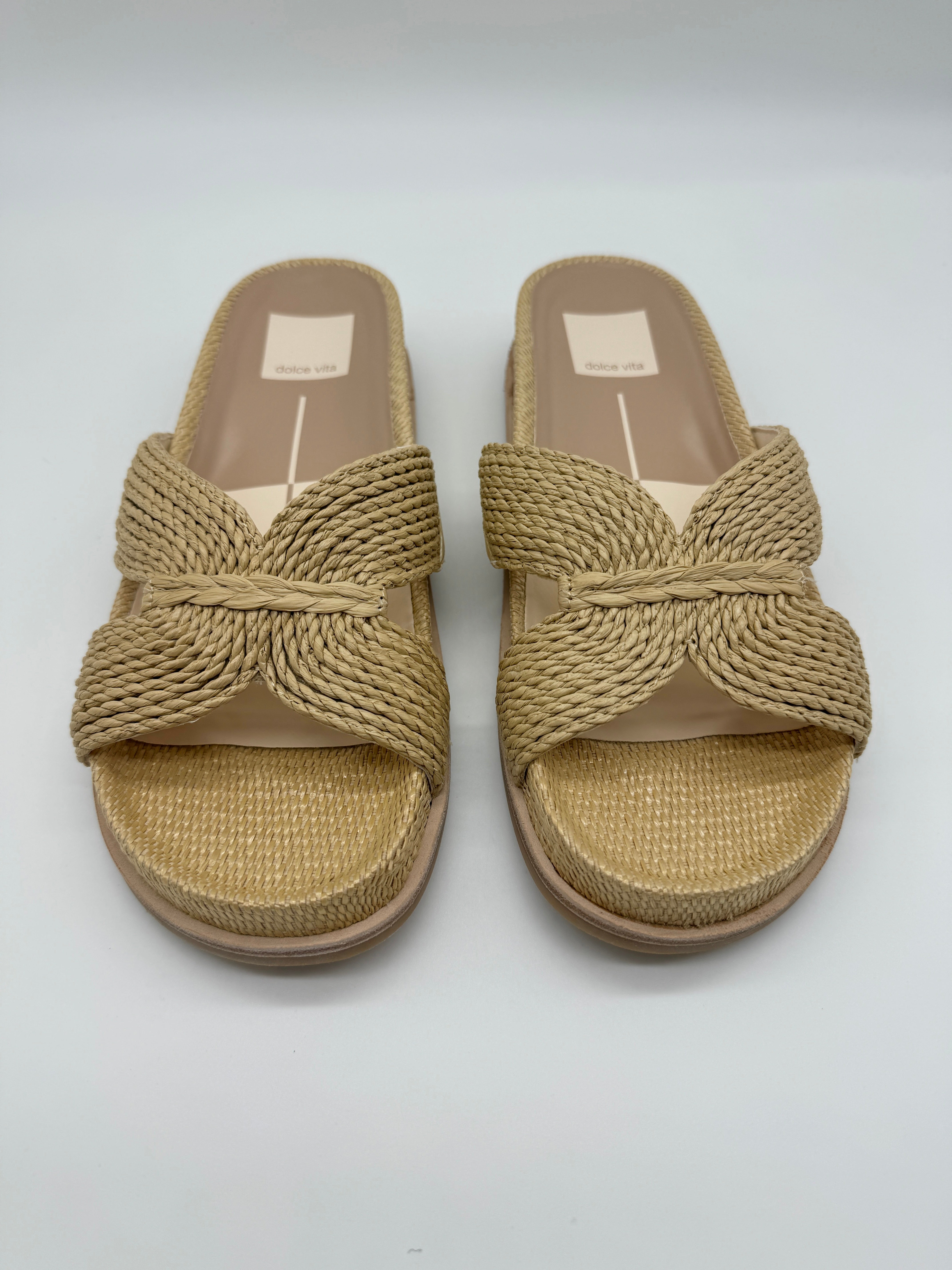 Dolce Vita Selda Sandals in Light Natural Raffia-312 Shoes-Little Bird Boutique