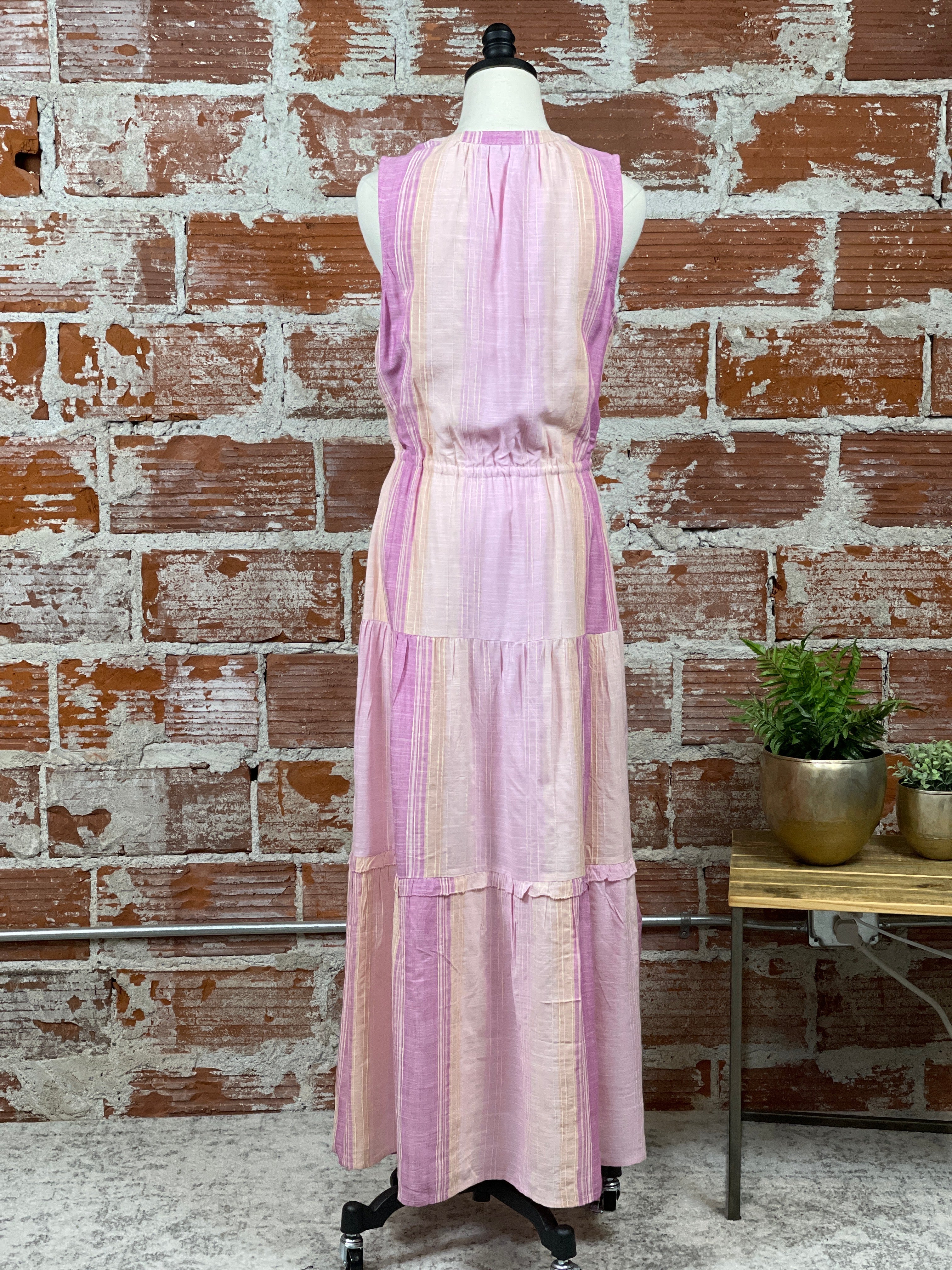 Liverpool Maxi Dress in Lavender Multi-152 Dresses - Long-Little Bird Boutique