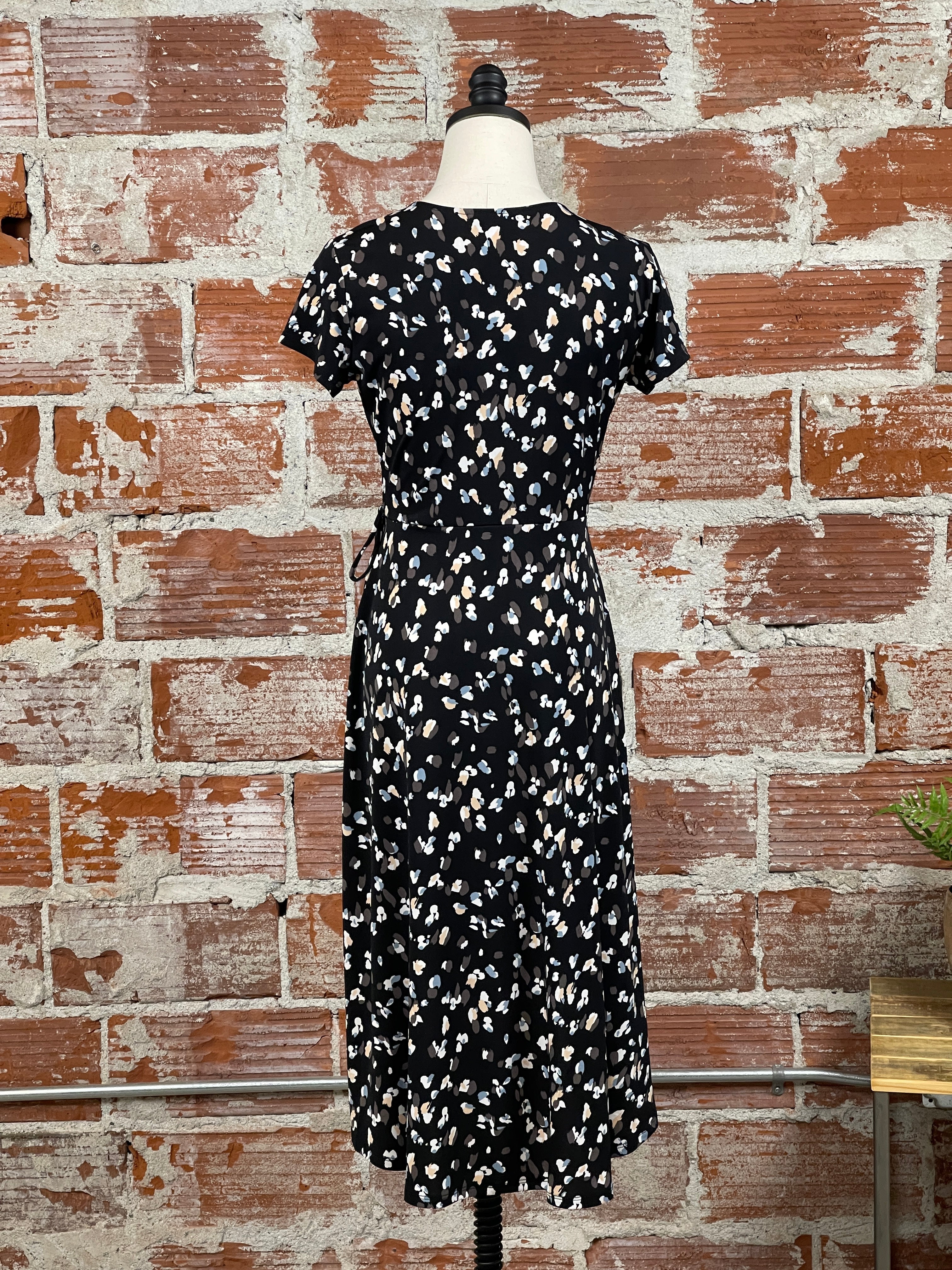 Carly Dress in Navy Floral-151 Dresses - Short-Little Bird Boutique