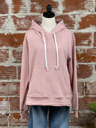 Clara Hooded Sweatshirt in Blush-142 Sweatshirts & Hoodies-Little Bird Boutique