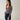 Good American The Rib V Neck Cardigan in Ivory Stripe-121 - Jersey Tops F/W (June - Nov)-Little Bird Boutique