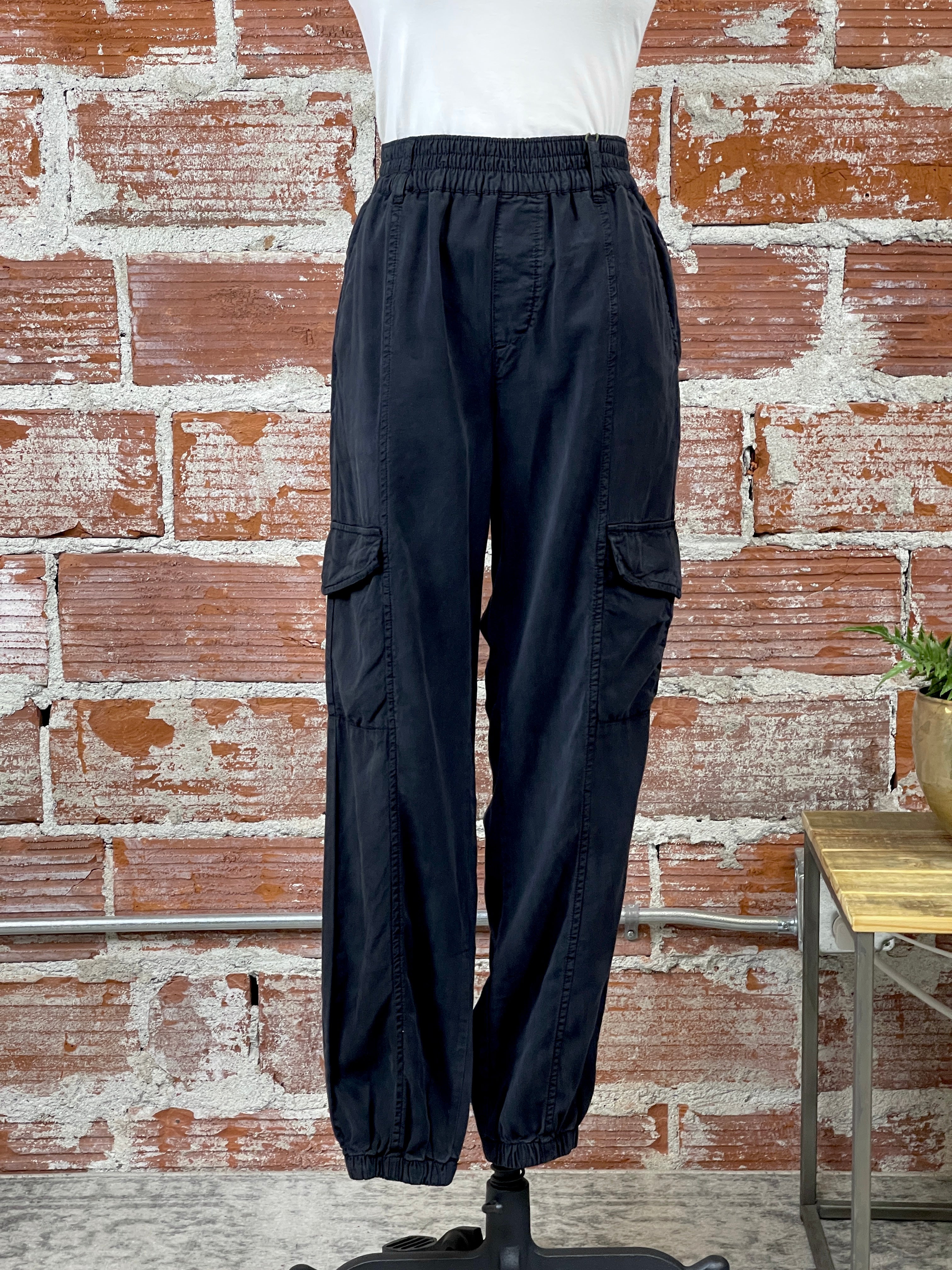 Sanctuary Relaxed Rebel Pants in Black-220 Pants-Little Bird Boutique