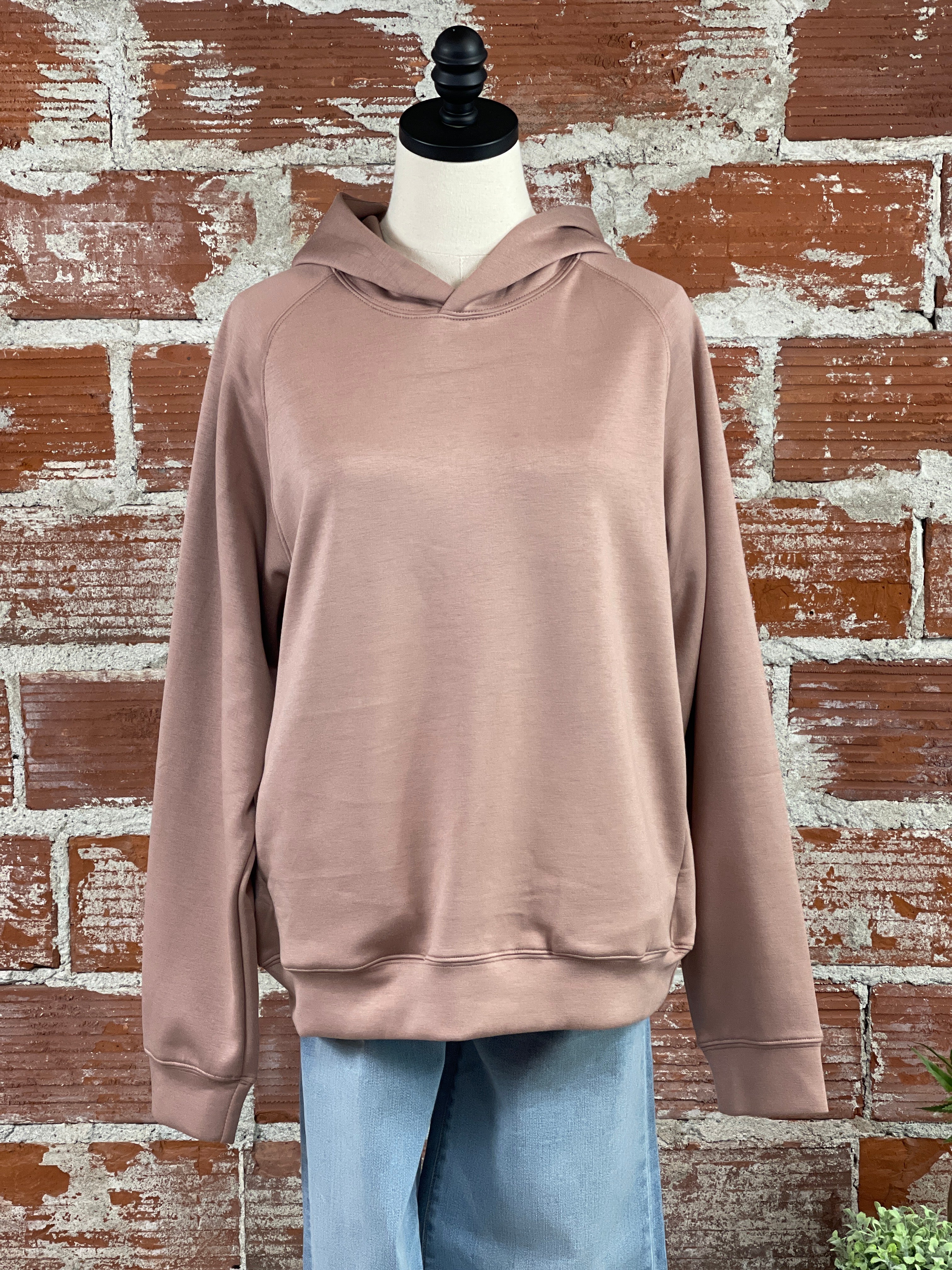 Soft Touch Hoodie in Mocha-142 Sweatshirts & Hoodies-Little Bird Boutique