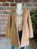 Liverpool Camel Open Front Coatigan-130 Sweaters-Little Bird Boutique
