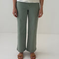 Oat New York Wide Leg Denim in Sage Green-210 Denim-Little Bird Boutique