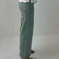Oat New York Wide Leg Denim in Sage Green-210 Denim-Little Bird Boutique