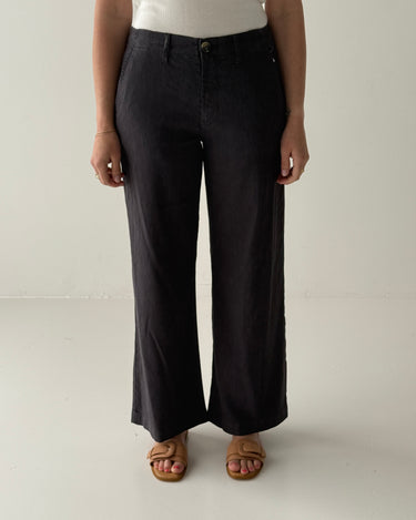 Kut from the Kloth Meg Linen Pants in Charcoal-220 Pants-Little Bird Boutique