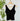 Valentina Cotton Core V Neck Tank in Black-122 - Jersey Tops S/S (Dec - May)-Little Bird Boutique