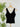 Valentina Cotton Core V Neck Tank in Black-122 - Jersey Tops S/S (Dec - May)-Little Bird Boutique