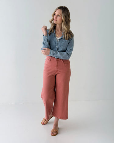 Dear John Audrey Jeans in Terracotta-210 Denim-Little Bird Boutique