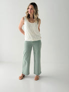 Erin Crochet Top in Off White-132 - Sweaters S/S (Dec - May)-Little Bird Boutique