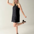 Sanctuary Embroidered Blooms Dress in Black-151 Dresses - Short-Little Bird Boutique
