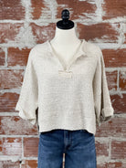Tate Sweater in Oatmeal-132 - Sweaters S/S (Dec - May)-Little Bird Boutique